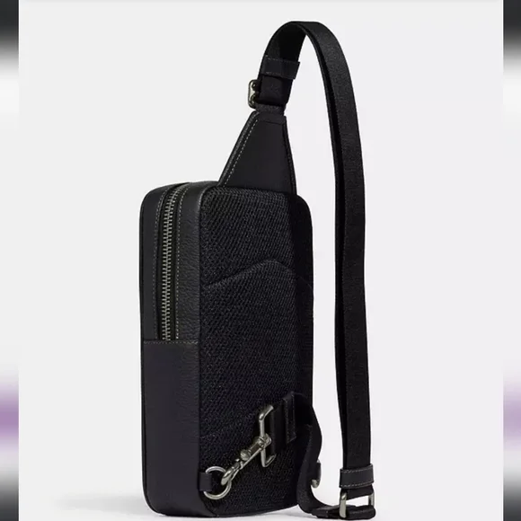 New! Gunmetal/Khaki/CharcoalSullivan Pack In Blocked Signature Canvas